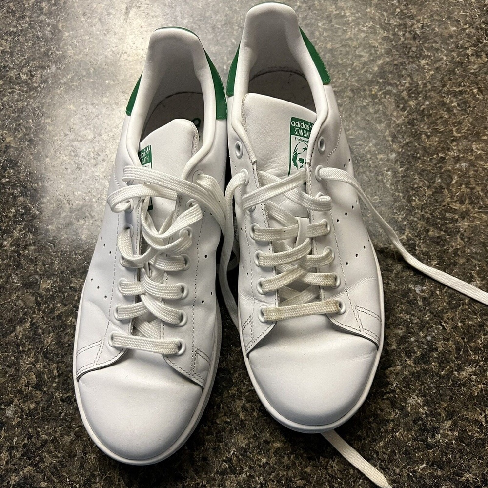 Sold Adidas Originals mens Stan Smith FX 5502 White/Green Mens 8/41.3  5/19 - Picture 3 of 8